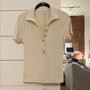 River Island Cream Button Down Shirt